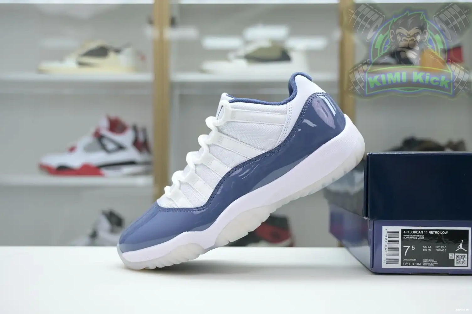 Jordan Jordan Air Blue” Low“Diffused 11 Kimikick 0619